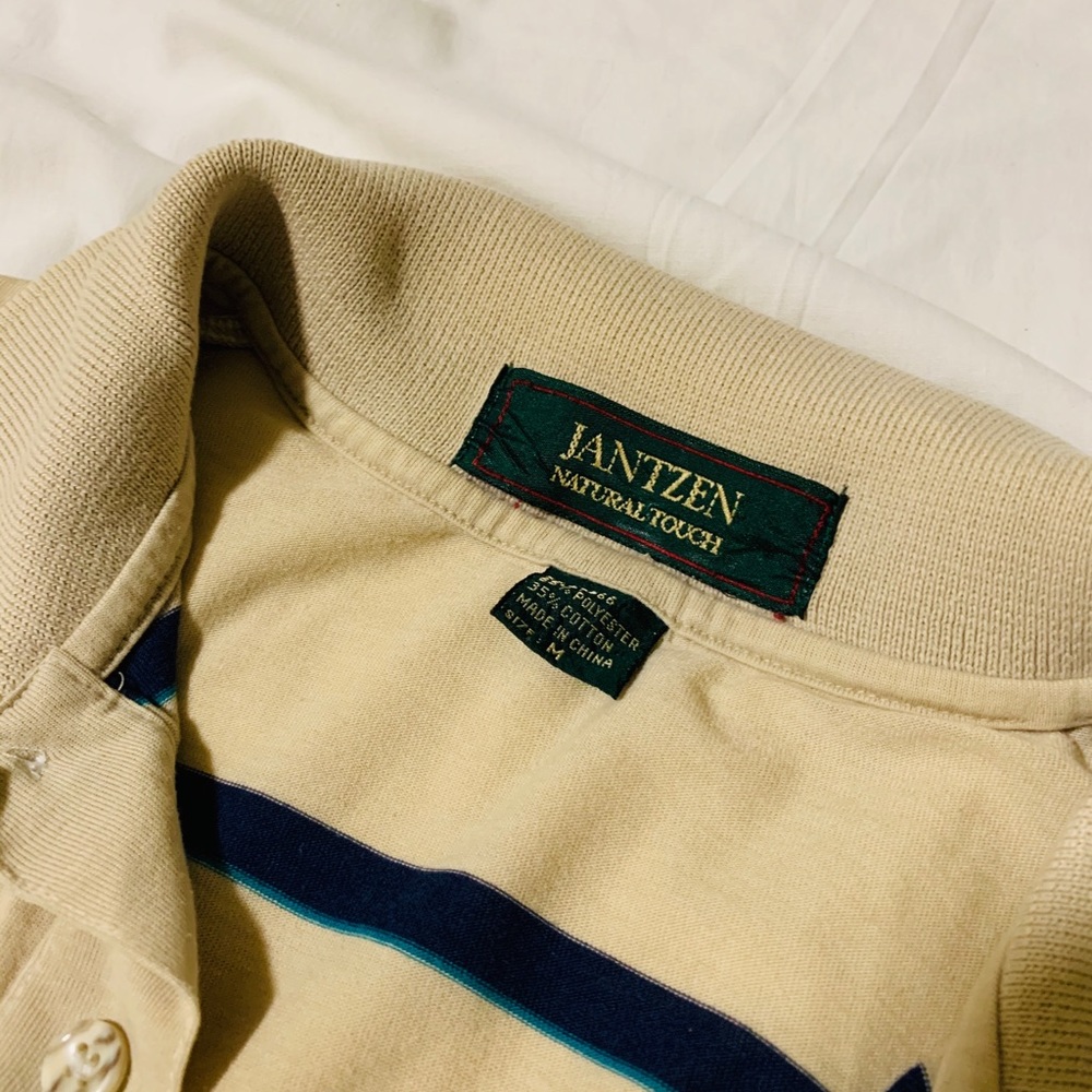 Striped Collared Tee - Picture 2 of 4